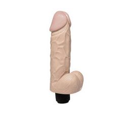 Fat Cock Vibrator Waterproof 9.5 Inch Flesh